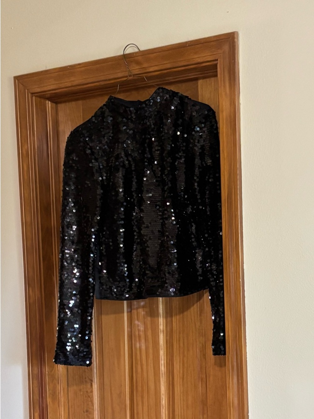 Black Sequin Women's shirt H&M Divided